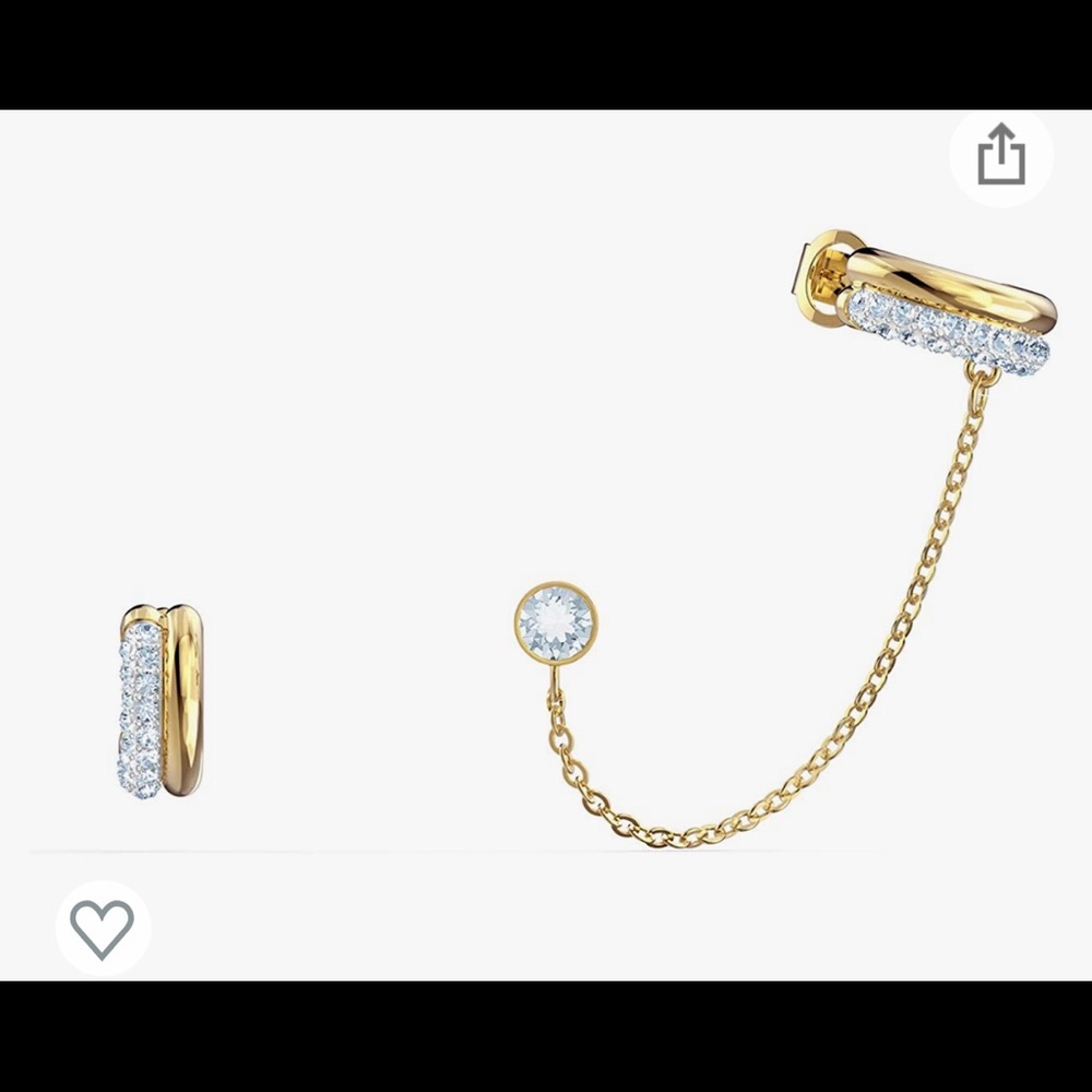 Swarovski cuff earing.